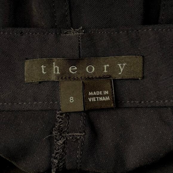 Theory Size 8 Hannon B Cargo Pants Navy Blue Missing Belt - Picture 3 of 5